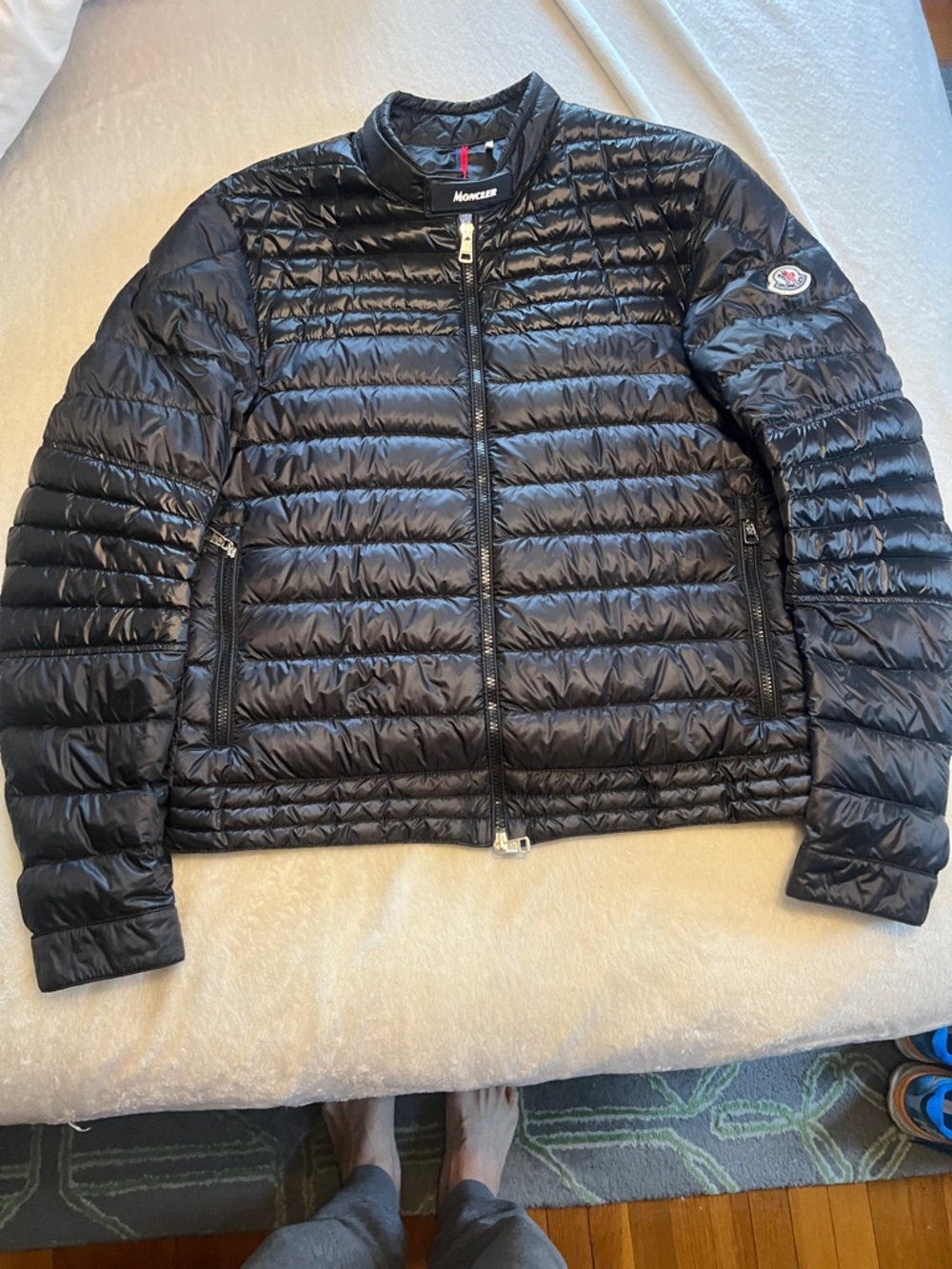 Moncler Black Lightweight Puffer Jacket